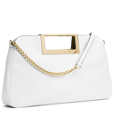 weiße michael kors clutch